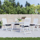 Stoelkussens 4 st 50x50x7 cm antraciet