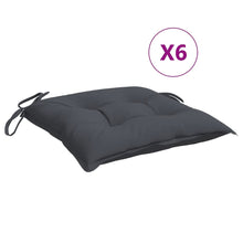 Stoelkussens 6 St 50X50X7 Cm Oxford Stof Antracietkleurig