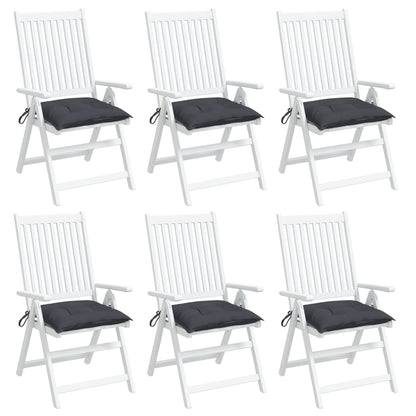Stoelkussens 6 St 50X50X7 Cm Oxford Stof Antracietkleurig