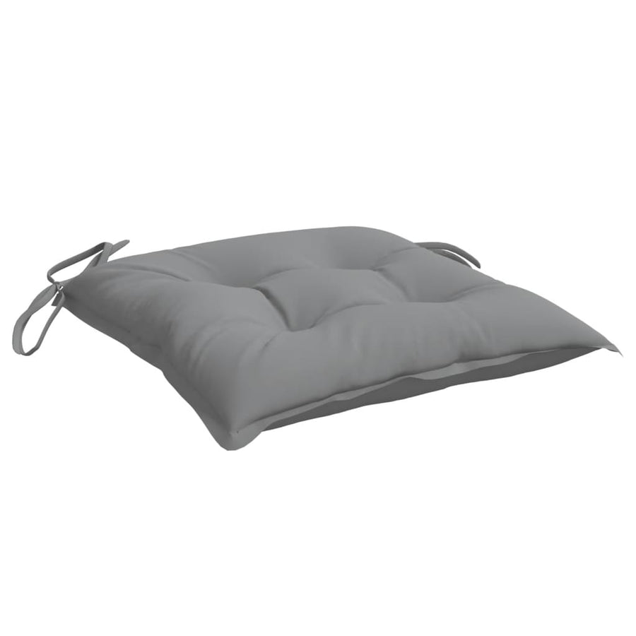 Stoelkussens 6 St 50X50X7 Cm Oxford Stof Grijs