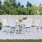 Stoelkussens 6 stuks 50x50x7 cm grijs oxford stof