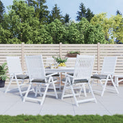 Stoelkussens 6 stuks 50x50x7 cm grijs oxford stof