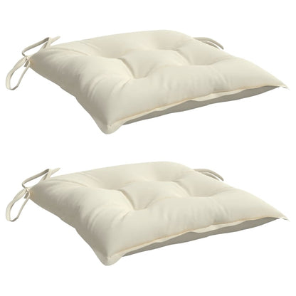 Stoelkussens Oxford Stof Wit 2 50 x 50 x 7 cm Crème