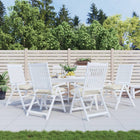 Seat cushions 6 pcs 50x50x7 cm oxford fabric cream white