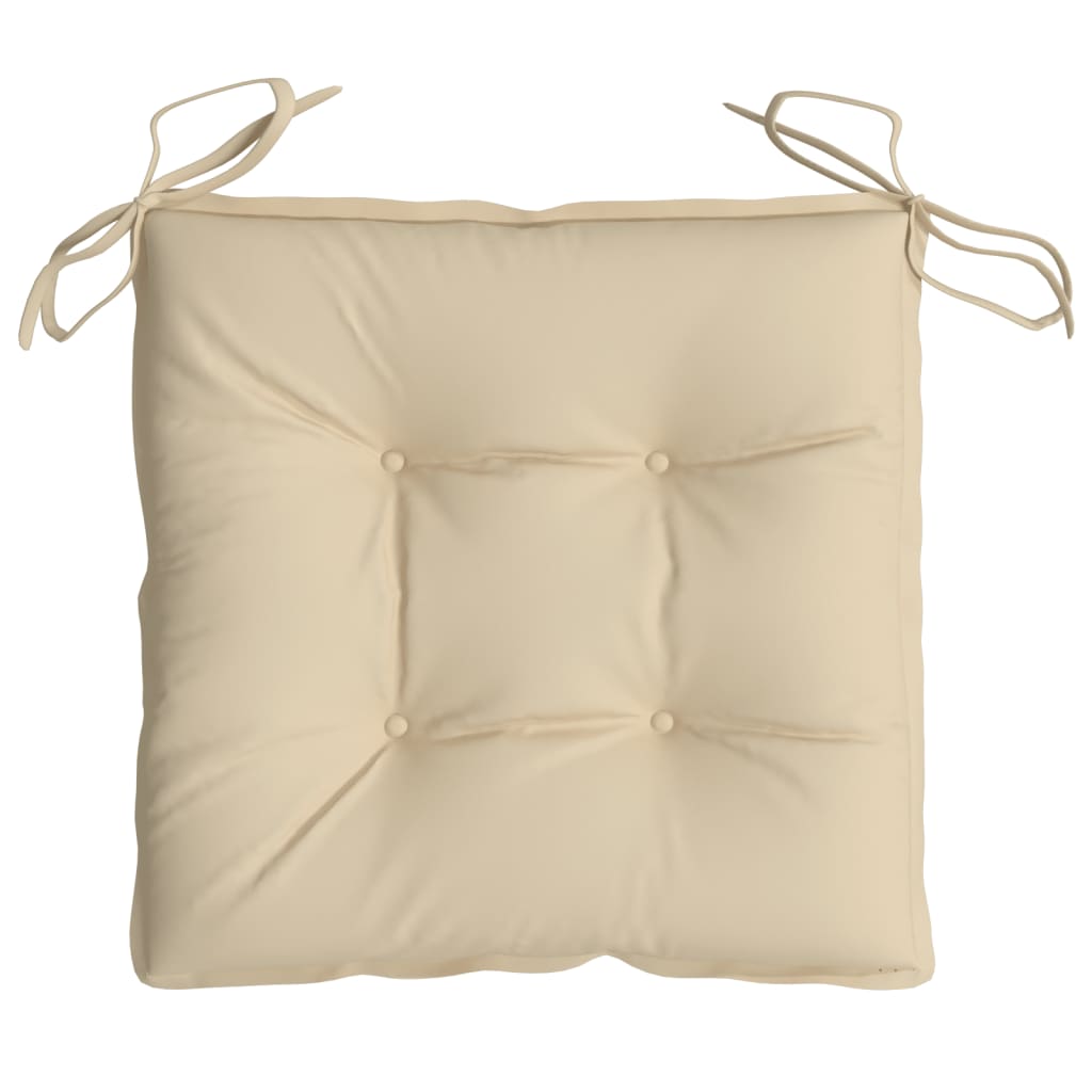 Palletkussens 2 st 50x50x7 cm oxford stof beige
