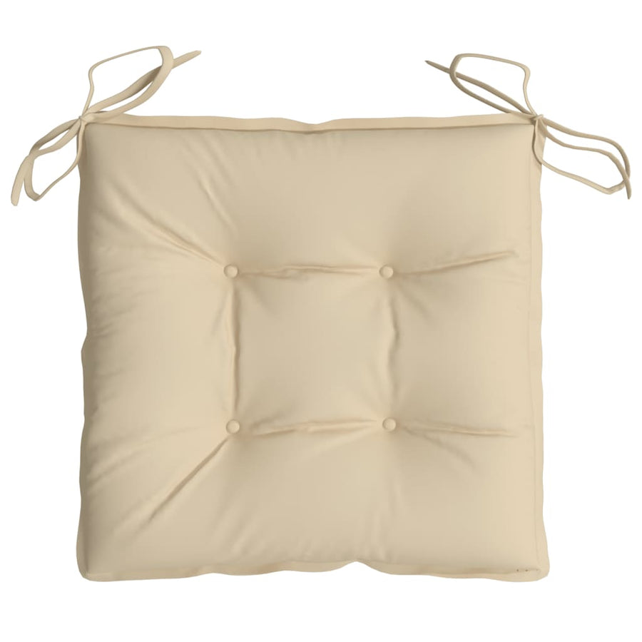 Palletkussens 2 st 50x50x7 cm oxford stof beige