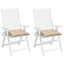 Palletkussens 2 st 50x50x7 cm oxford stof beige