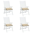 Palletkussens 4 st 50x50x7 cm beige oxford stof