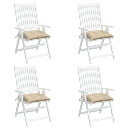 Palletkussens 4 st 50x50x7 cm oxford stof beige