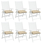 Palletkussens 6 st 50x50x7 cm beige