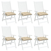 Palletkussens 6 st 50x50x7 cm beige