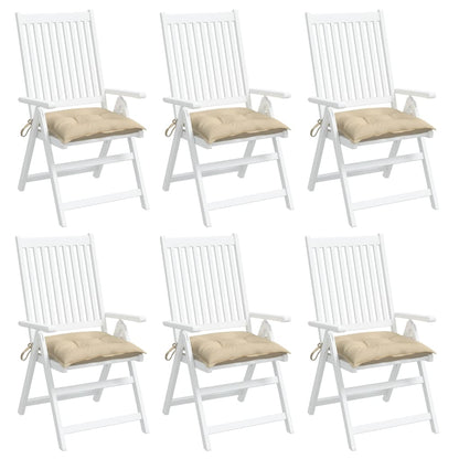 Palletkussens 6 st 50x50x7 cm oxford stof beige