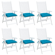 Palletkussens 6 st 50x50x7 cm lichtblauw oxford stof