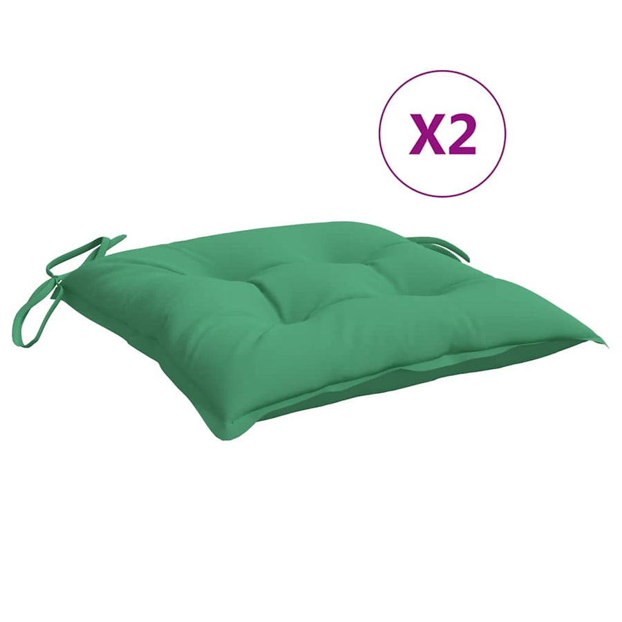 Palletkussens 2 st 50x50x7 cm oxford stof groen