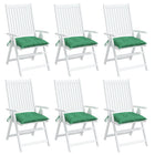 Palletkussens 6 st 50x50x7 cm groen oxford stof