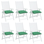 Palletkussens 6 st 50x50x7 cm groen oxford stof