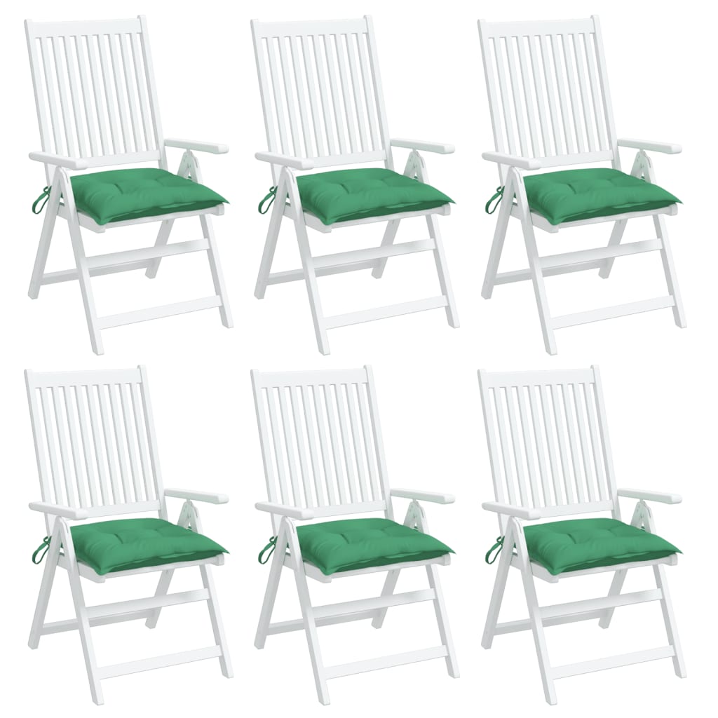 Palletkussens 6 st 50x50x7 cm oxford stof groen