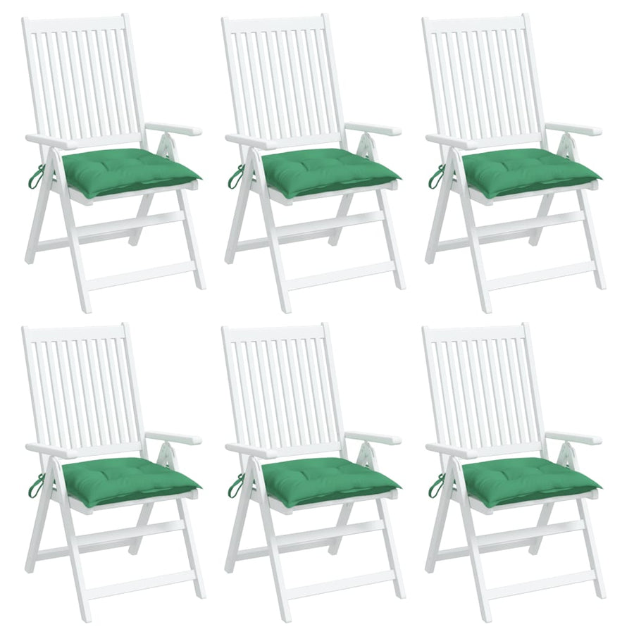 Palletkussens 6 st 50x50x7 cm oxford stof groen