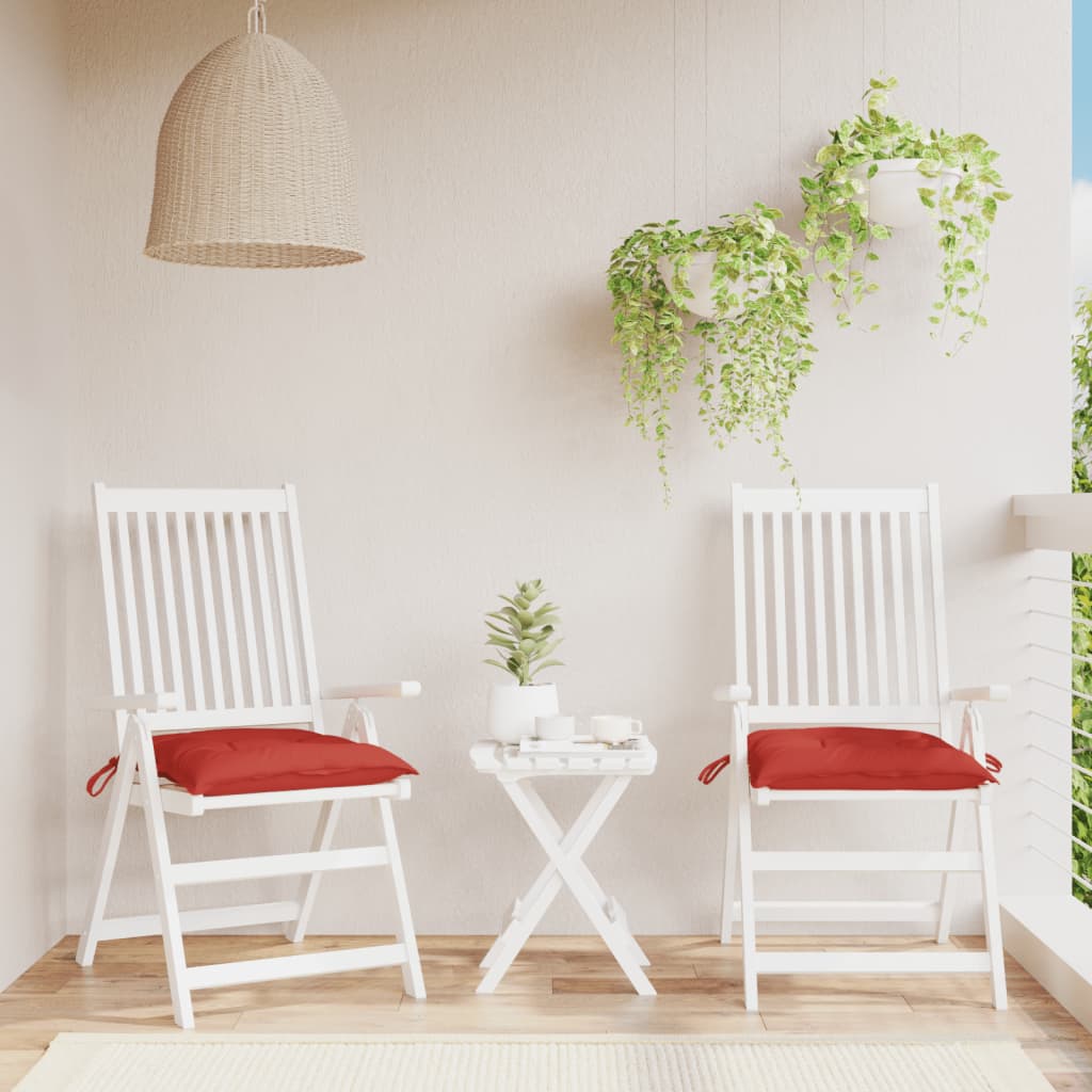 Palletkussens 2 st 50x50x7 cm oxford stof rood