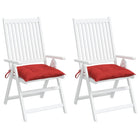 Pallet cushions 2 pcs 50x50x7 cm oxford fabric red
