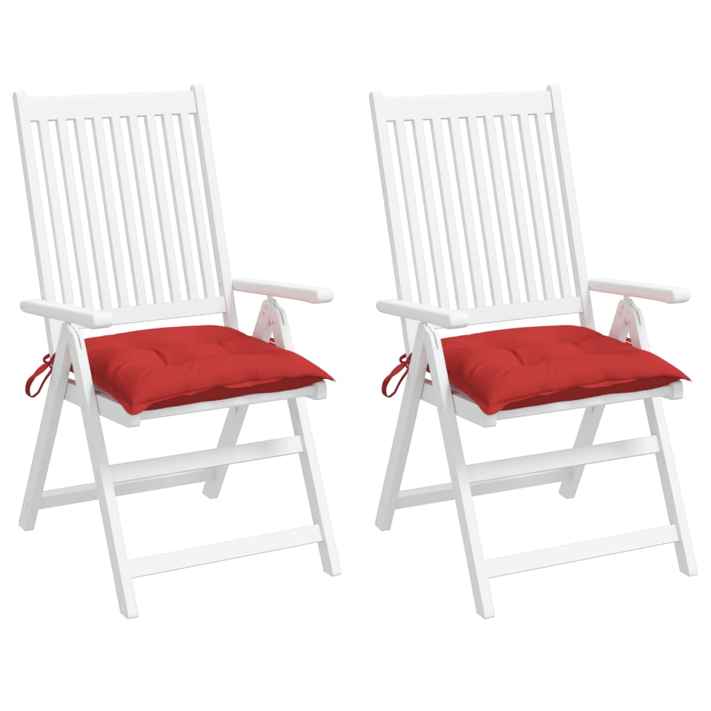 Palletkussens 2 st 50x50x7 cm oxford stof rood
