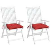 Palletkussens 2 st 50x50x7 cm rood oxford stof