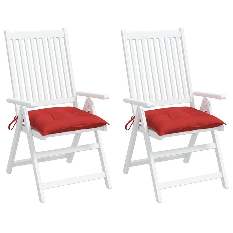 Palletkussens 2 st 50x50x7 cm oxford stof rood