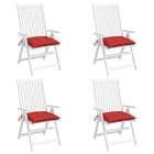 Pallet cushions 4 pcs 50x50x7 cm oxford fabric red