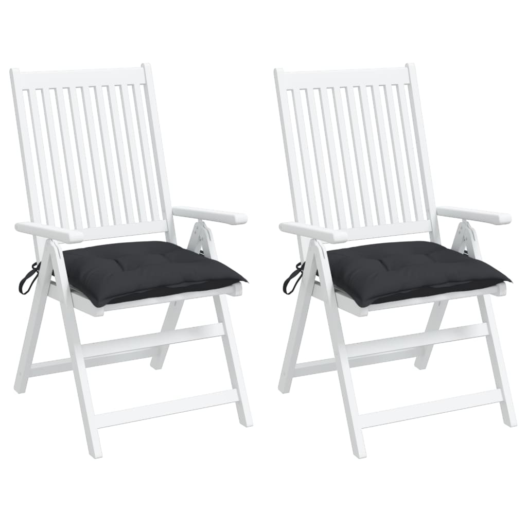 Palletkussens 2 st 50x50x7 cm oxford stof zwart