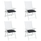 Palletkussens 4 st 50x50x7 cm zwart oxford stof