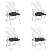 Palletkussens 4 st 50x50x7 cm zwart oxford stof