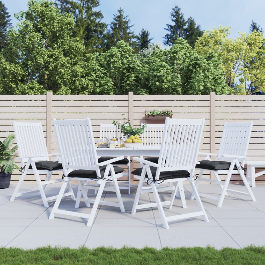 Palletkussens 6 St 50X50X7 Cm Oxford Stof Zwart