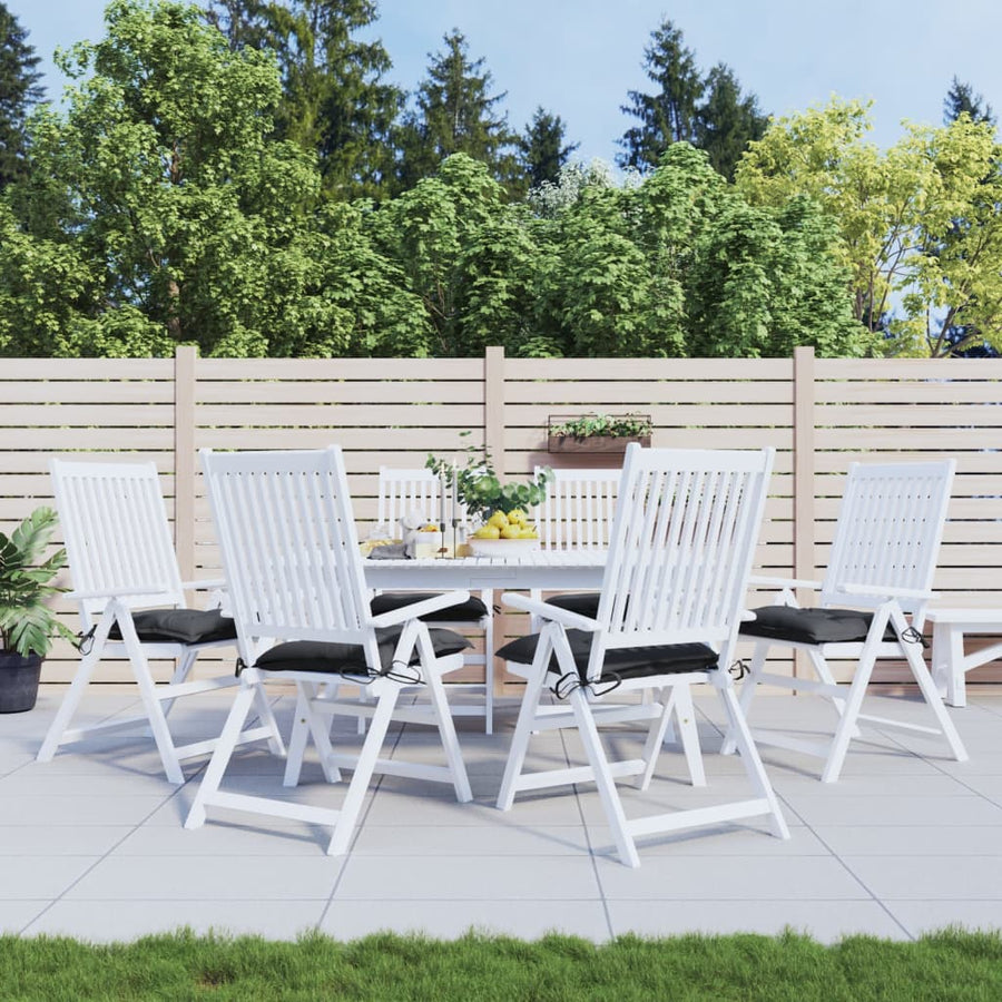 Palletkussens 6 St 50X50X7 Cm Oxford Stof Zwart