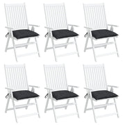 Palletkussens 6 st 50x50x7 cm zwart