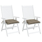 Palletkussens 2 st 50x50x7 cm taupe oxford stof