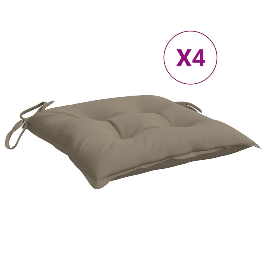 Palletkussens 4 st 50x50x7 cm oxford stof taupe