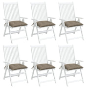 Palletkussens 6 stuks 50x50x7 cm taupe oxford stof
