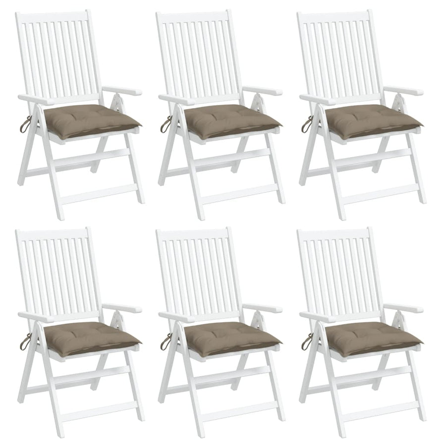 Palletkussens 6 st 50x50x7 cm oxford stof taupe