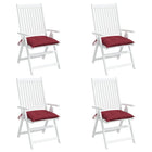 Palletkussens 4 st 50x50x7 cm oxford stof wijnrood