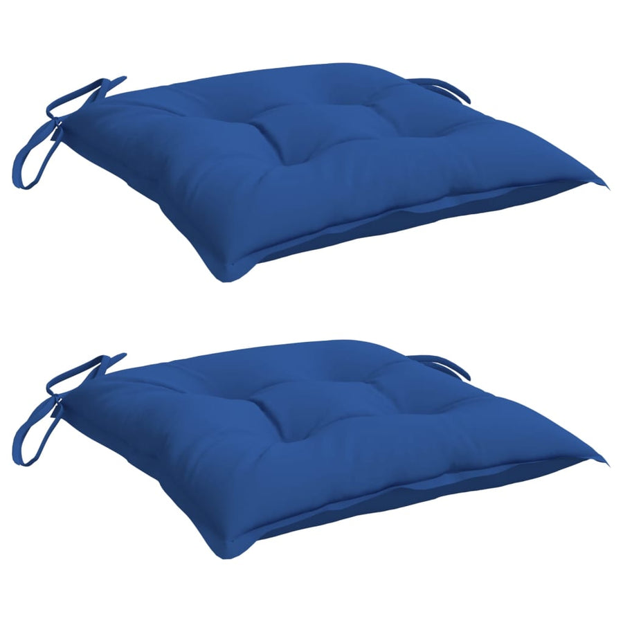 Palletkussens 2 st 50x50x7 cm oxford stof blauw