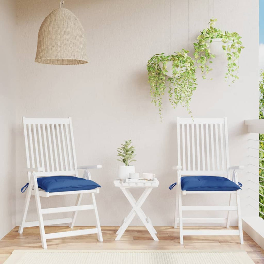 Palletkussens 2 st 50x50x7 cm oxford stof blauw