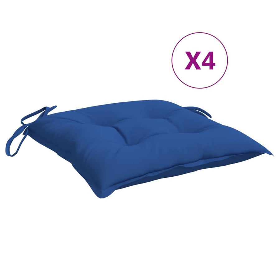 Palletkussens 4 st 50x50x7 cm oxford stof blauw