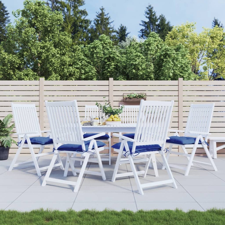 Palletkussens 6 st 50x50x7 cm oxford stof blauw