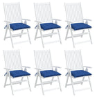 Palletkussens 6 st 50x50x7 cm blauw