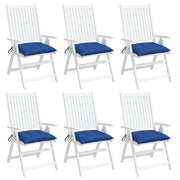 Palletkussens 6 st 50x50x7 cm blauw