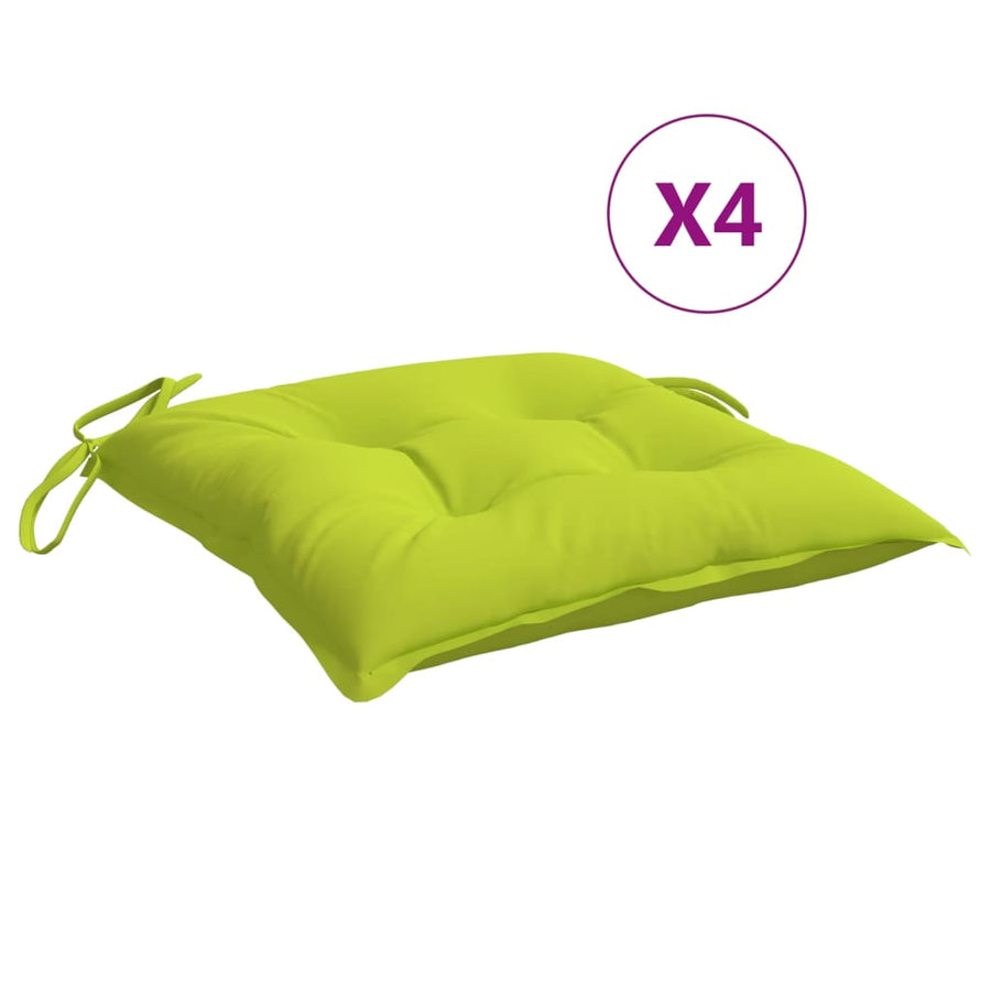 Palletkussens 4 st 50x50x7 cm oxford stof felgroen