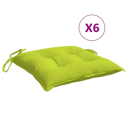 Palletkussens 6 st 50x50x7 cm oxford stof felgroen