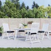 Stoelkussens 4 st 50x50x7 cm stof zwart ruitpatroon