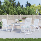 Stoelkussens 4 st 50x50x7 cm bladpatroon