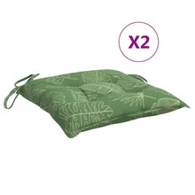 Stoelkussens 2 St Bladpatroon 50X50X7 Cm Stof 50 x 50 x 7 cm